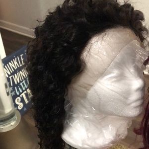 Handcrafted deep wavy 16 18 20  lace front wig
